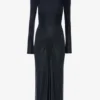 Frances midi-jurk in marineblauw