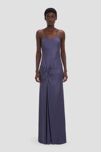 Gedrapeerde cami-jurk in Eclipse