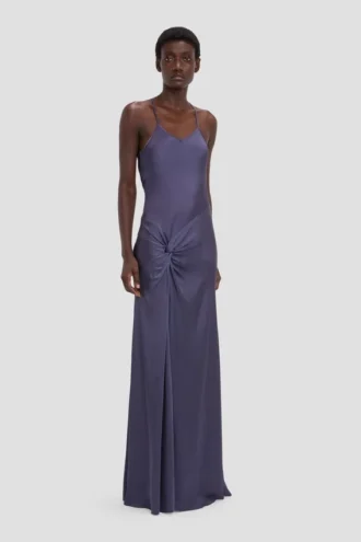 Gedrapeerde cami-jurk in Eclipse