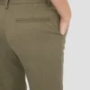 Getailleerde rechte broek in saliemelange