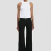 Gigi-Jeans in gewassen zwart