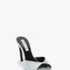 Harlow mule 100 in magnesium satijn