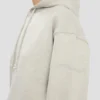 Hoodie met geborduurd logo in grijs gemêleerd Hoodie met geborduurd logo in grijs gemêleerd