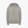 Hoodie met geborduurd logo in grijs gemêleerd Hoodie met geborduurd logo in grijs gemêleerd