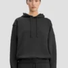 Hoodie met geborduurd logo in zwart Hoodie met geborduurd logo in zwart