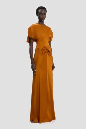 Isabella-jurk in brons