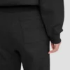 Jogger met geborduurd logo in zwart