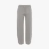 Joggingbroek met geborduurd logo in grijs gemêleerd