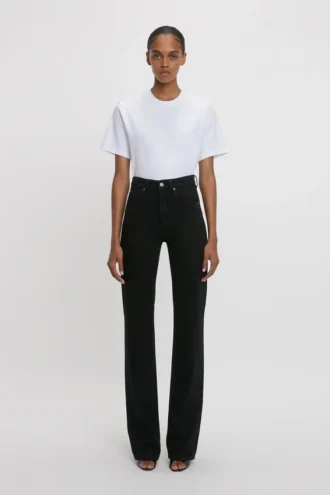 Julia stretchjeans in gewassen zwart