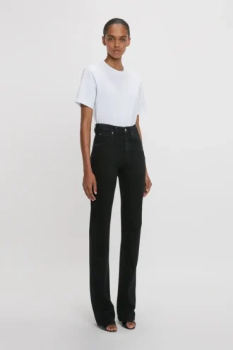 Julia stretchjeans in gewassen zwart