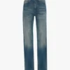 Julia stretchjeans in versleten blauwe wassing