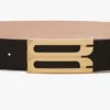 Jumbo Dorian-riem in zwart generfd leer