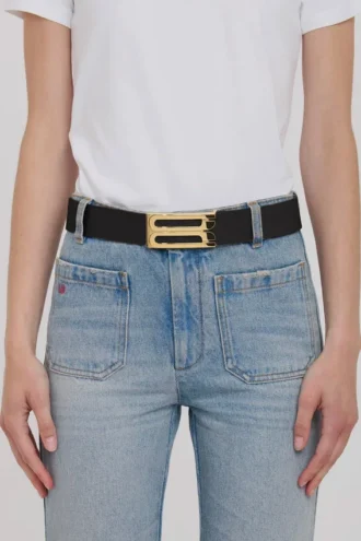 Jumbo Dorian-riem in zwart leer