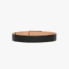 Jumbo Dorian-riem met zilveren gesp van zwart generfd leer Jumbo Dorian-riem met zilveren gesp van zwart generfd leer