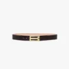 Jumbo Dorian-riem van kalfsleer met espresso-kleurig krokodillenreliëf Jumbo Dorian-riem van kalfsleer met espresso-kleurig krokodillenreliëf