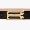 Jumbo Dorian-riem van kalfsleer met espresso-kleurig krokodillenreliëf Jumbo Dorian-riem van kalfsleer met espresso-kleurig krokodillenreliëf
