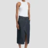 Kick pocket denim rok in lichte wassing Kick pocket denim rok in lichte wassing