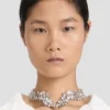 Kristallen choker in zilver Kristallen choker in zilver