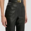 Leren Alina-broek in zwart