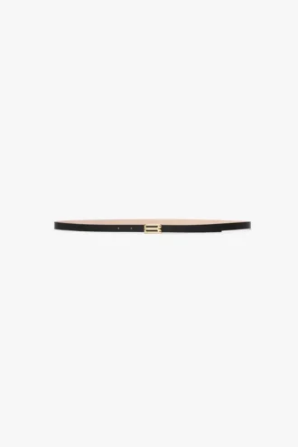 Micro Dorian-riem in zwart leer
