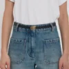 Micro Dorian-riem in zwart leer