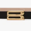 Micro Dorian-riem in zwart leer