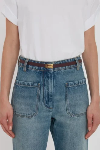 micro dorian riem van bordeauxrood leer 2 330x495 - Micro Dorian-riem van bordeauxrood leer