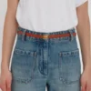 Micro Dorian-riem van bruin leer Micro Dorian-riem van bruin leer