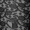 Monogram kanten panty in zwart