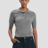 Poloshirt in grijs gemêleerd Poloshirt in grijs gemêleerd