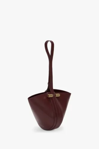 Portofino dia-clutch in bordeauxrood leer