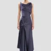 Posy midi-jurk in eclipse