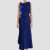 Posy midi-jurk in helder indigo