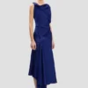 Posy midi-jurk in helder indigo