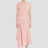 Posy midi-jurk in oudroze