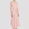 Posy midi-jurk in oudroze