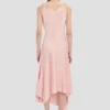 Posy midi-jurk in oudroze