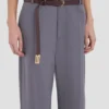 Rechte broek met omgeslagen pijpen in de kleur flint Rechte broek met omgeslagen pijpen in de kleur flint
