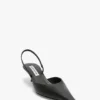 Sloane Halter Back 45 in zwart leer Sloane Halter Back 45 in zwart leer