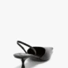 Sloane Halter Back 45 in zwart leer Sloane Halter Back 45 in zwart leer