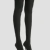 Sloane stiletto jersey laars 100 in zwart