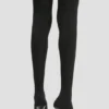 Sloane stiletto jersey laars 100 in zwart