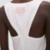 Split tanktop in wit Split tanktop in wit