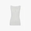 Split tanktop in wit Split tanktop in wit