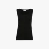Split tanktop in zwart