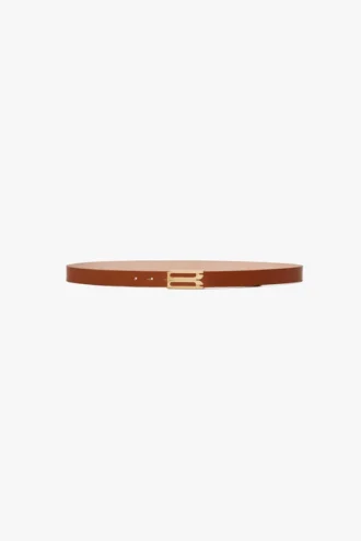 Standaard Dorian-riem van glad bruin leer