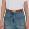 Standaard Dorian-riem van glad bruin leer Standaard Dorian-riem van glad bruin leer