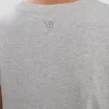 T-shirt met gekrompen pasvorm in grijs gemêleerd T-shirt met gekrompen pasvorm in grijs gemêleerd
