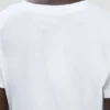 T-shirt met gekrompen pasvorm in wit T-shirt met gekrompen pasvorm in wit