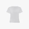 T-shirt met gekrompen pasvorm in wit T-shirt met gekrompen pasvorm in wit